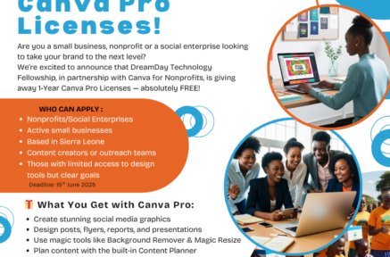 DreamDay Technology Fellowship x Canva – Apply for a 1-Year Canva Pro License!